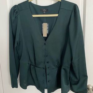 Brand new jcrew peplum top